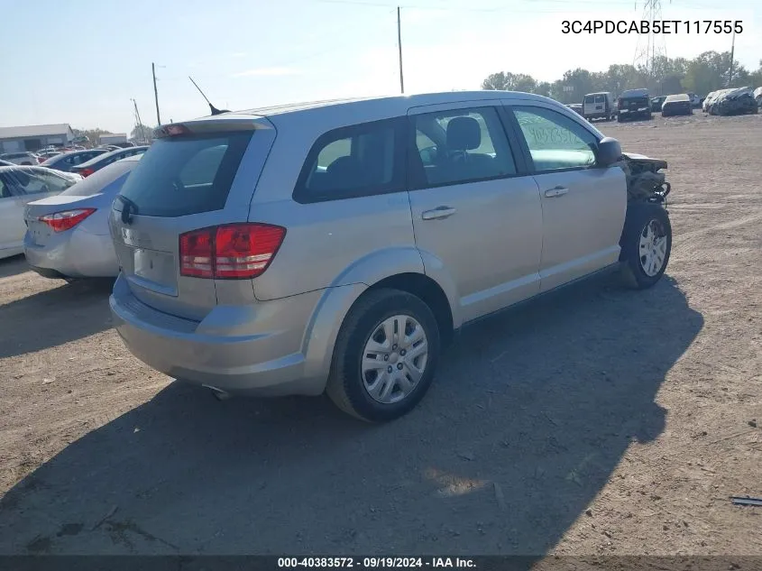 2014 Dodge Journey American Value Pkg VIN: 3C4PDCAB5ET117555 Lot: 40383572