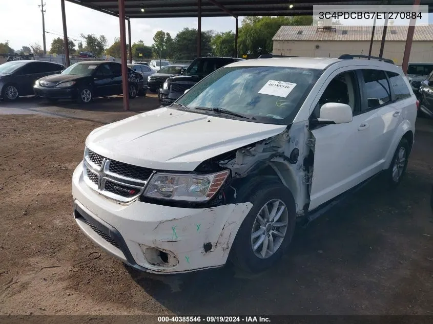 2014 Dodge Journey Sxt VIN: 3C4PDCBG7ET270884 Lot: 40385546