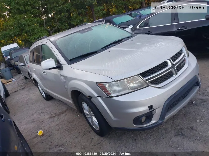 2014 Dodge Journey Sxt VIN: 3C4PDCBGXET107985 Lot: 40386430