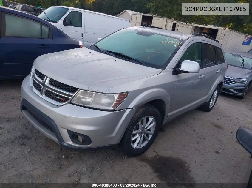 2014 Dodge Journey Sxt VIN: 3C4PDCBGXET107985 Lot: 40386430