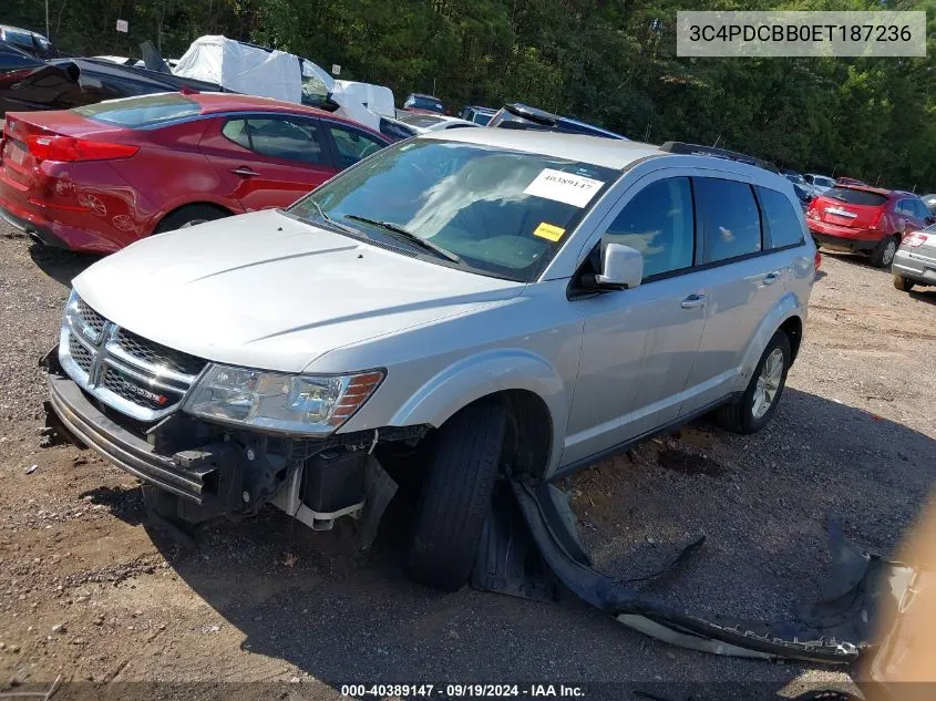 2014 Dodge Journey Sxt VIN: 3C4PDCBB0ET187236 Lot: 40389147