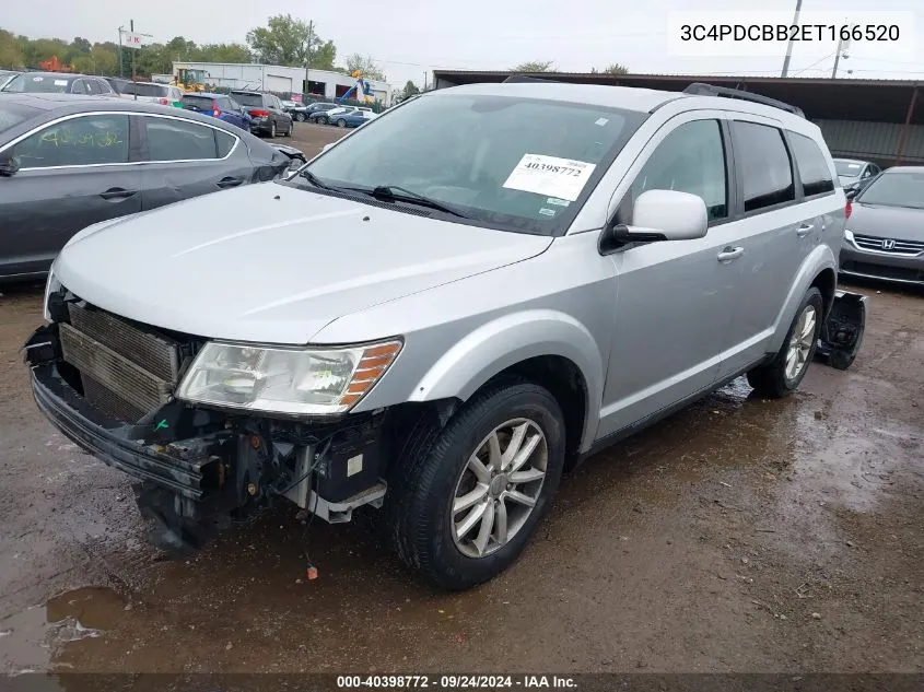 2014 Dodge Journey Sxt VIN: 3C4PDCBB2ET166520 Lot: 40398772