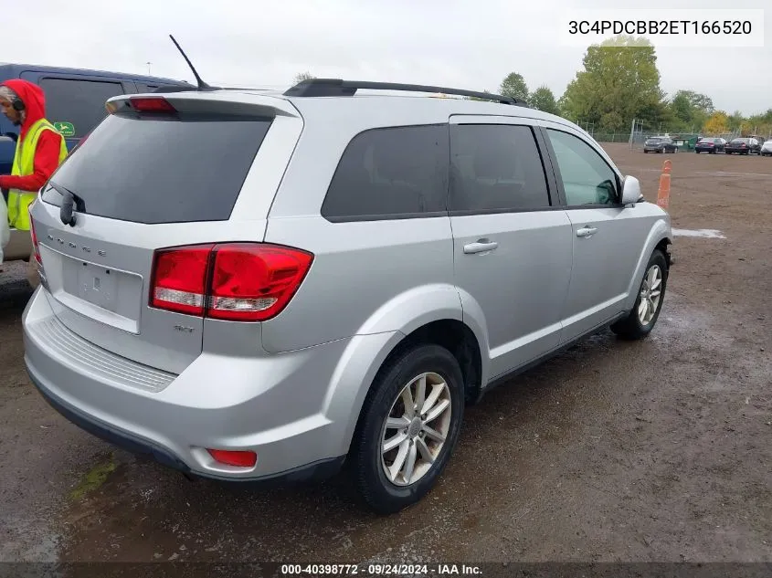 2014 Dodge Journey Sxt VIN: 3C4PDCBB2ET166520 Lot: 40398772