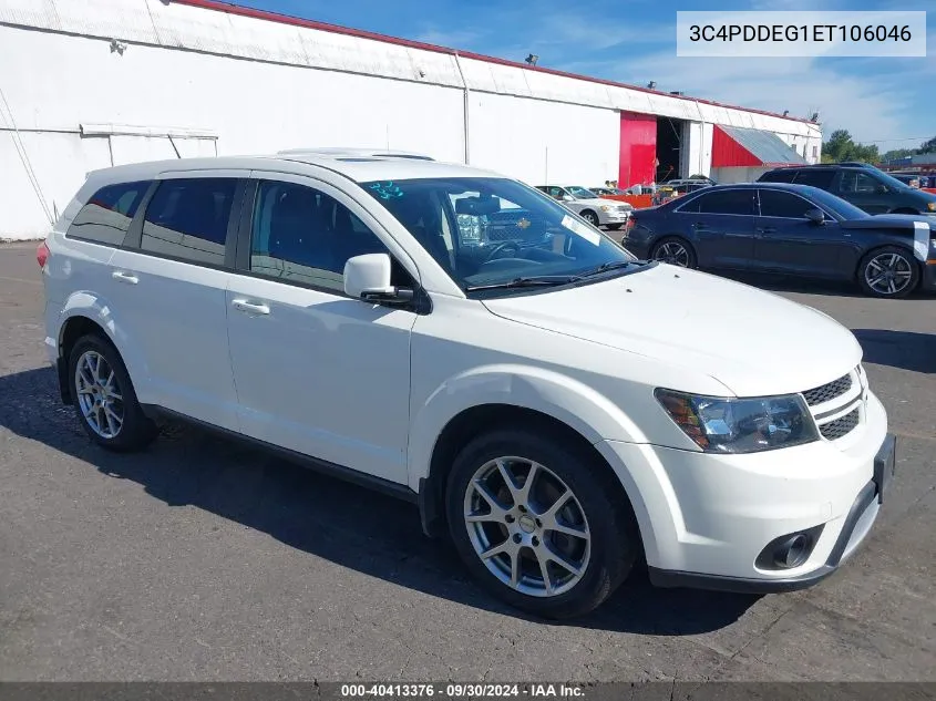 2014 Dodge Journey R/T VIN: 3C4PDDEG1ET106046 Lot: 40413376