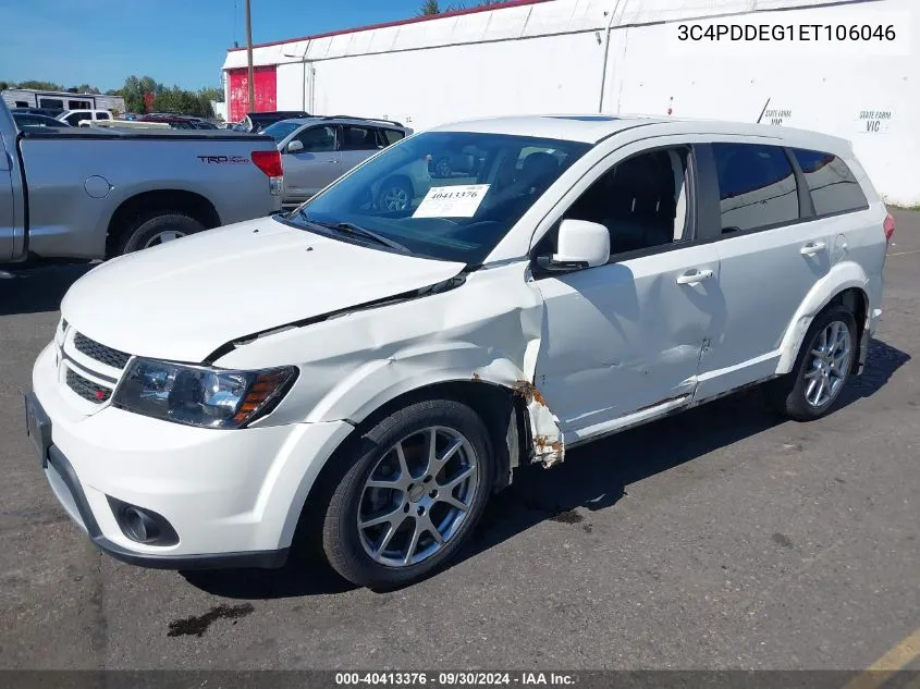 2014 Dodge Journey R/T VIN: 3C4PDDEG1ET106046 Lot: 40413376