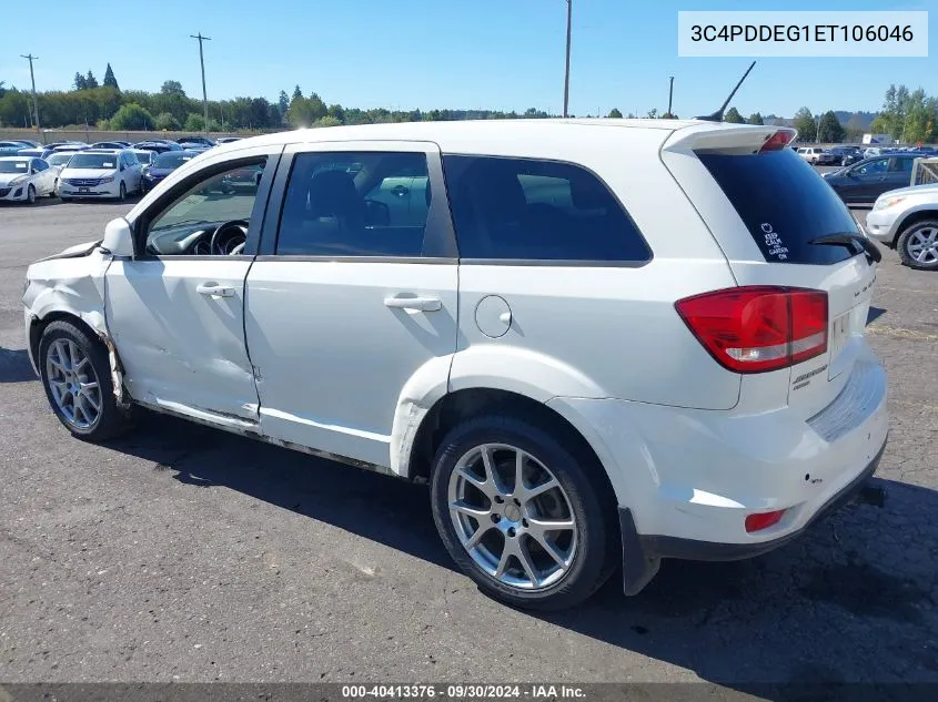 2014 Dodge Journey R/T VIN: 3C4PDDEG1ET106046 Lot: 40413376