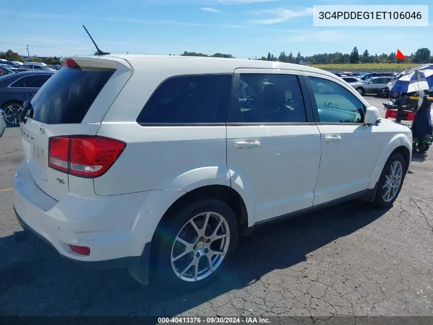 2014 Dodge Journey R/T VIN: 3C4PDDEG1ET106046 Lot: 40413376