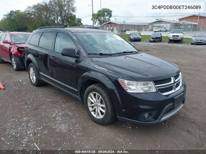 2014 Dodge Journey Sxt VIN: 3C4PDDBG0ET246089 Lot: 40415126