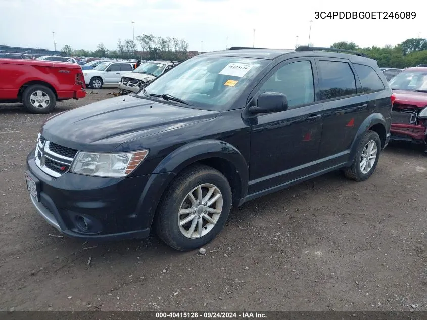 2014 Dodge Journey Sxt VIN: 3C4PDDBG0ET246089 Lot: 40415126