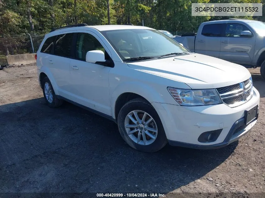 2014 Dodge Journey Sxt VIN: 3C4PDCBG2ET115532 Lot: 40420999