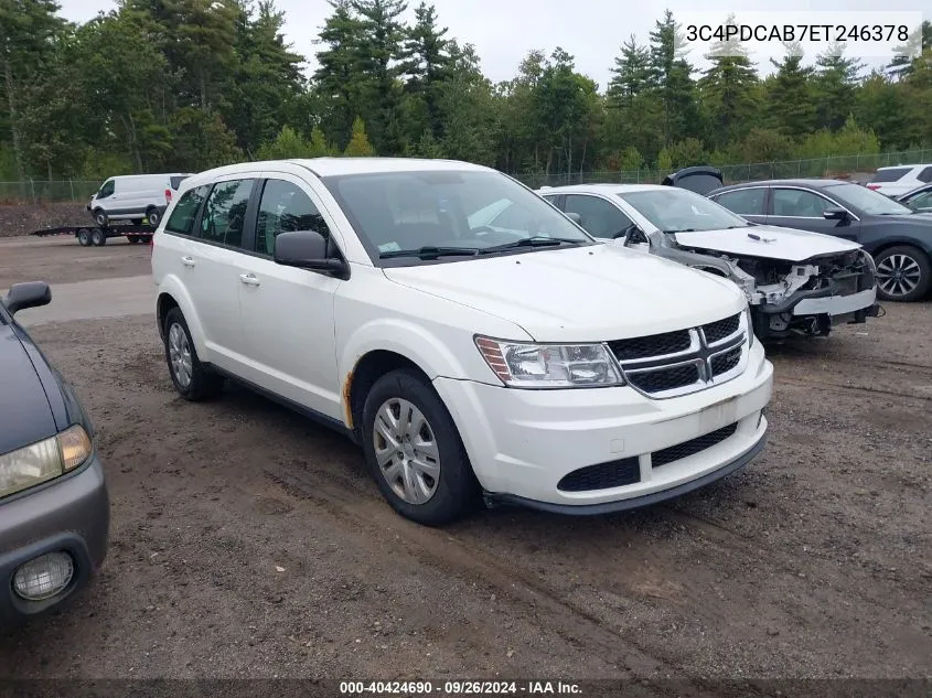 2014 Dodge Journey American Value Pkg VIN: 3C4PDCAB7ET246378 Lot: 40424690