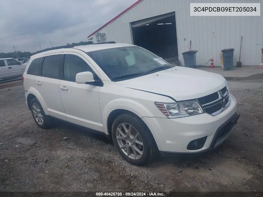 2014 Dodge Journey Sxt VIN: 3C4PDCBG9ET205034 Lot: 40425705