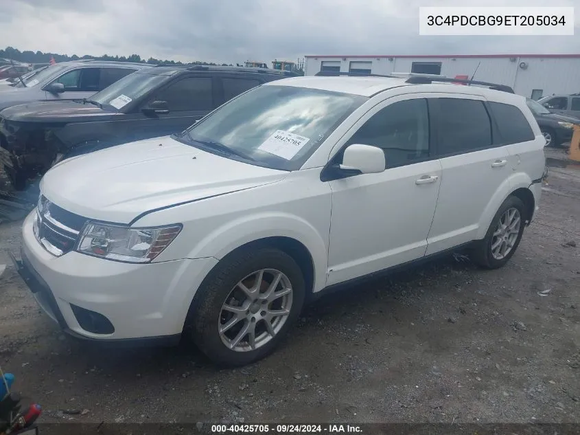 2014 Dodge Journey Sxt VIN: 3C4PDCBG9ET205034 Lot: 40425705