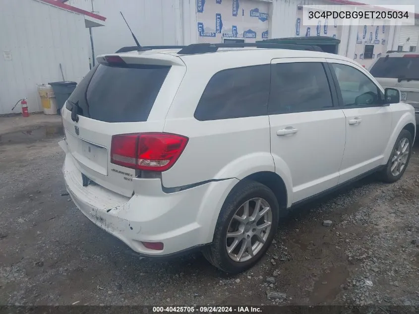 2014 Dodge Journey Sxt VIN: 3C4PDCBG9ET205034 Lot: 40425705