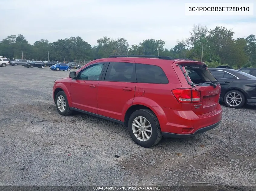 2014 Dodge Journey Sxt VIN: 3C4PDCBB6ET280410 Lot: 40469576