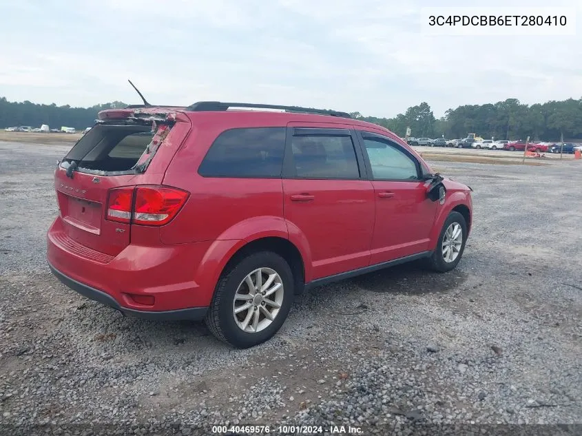 2014 Dodge Journey Sxt VIN: 3C4PDCBB6ET280410 Lot: 40469576