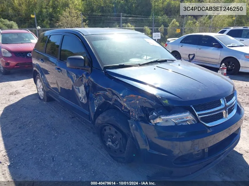 2014 Dodge Journey American Value Pkg VIN: 3C4PDCAB3ET246250 Lot: 40479614