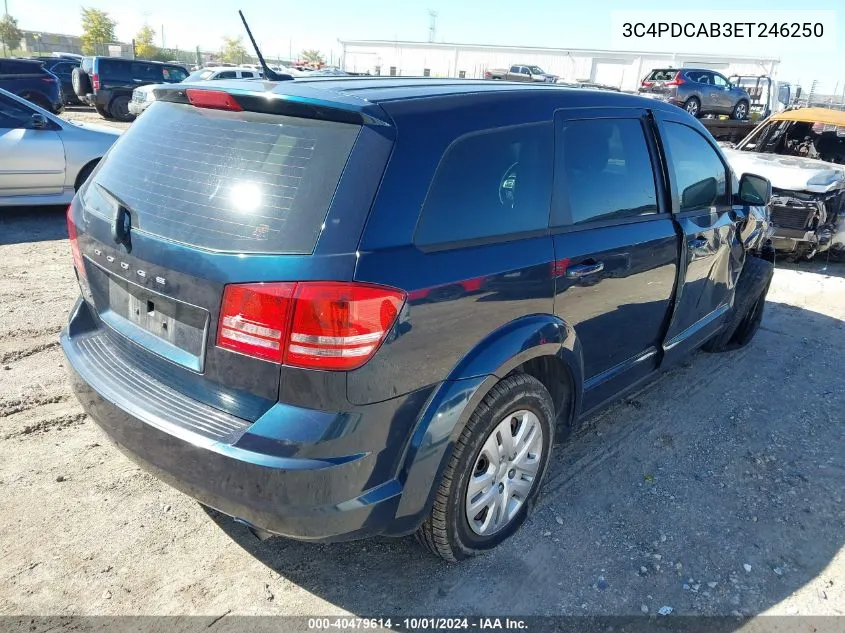 2014 Dodge Journey American Value Pkg VIN: 3C4PDCAB3ET246250 Lot: 40479614