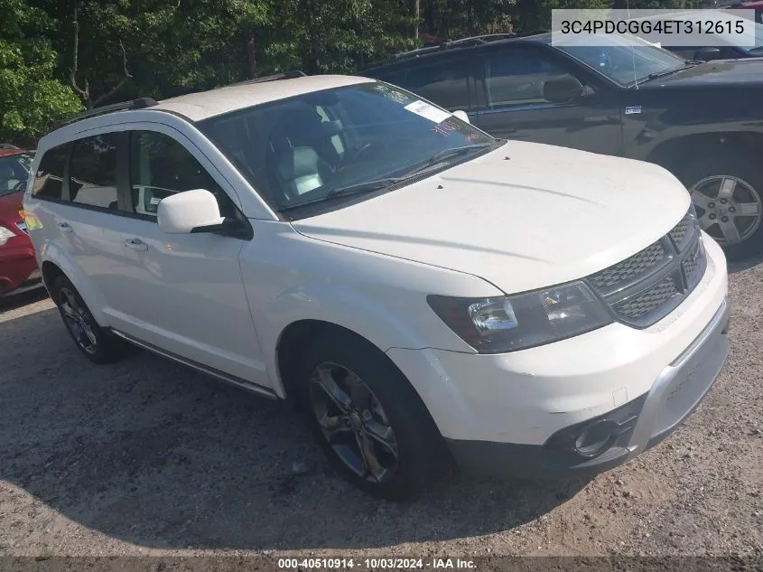 2014 Dodge Journey Crossroad VIN: 3C4PDCGG4ET312615 Lot: 40510914