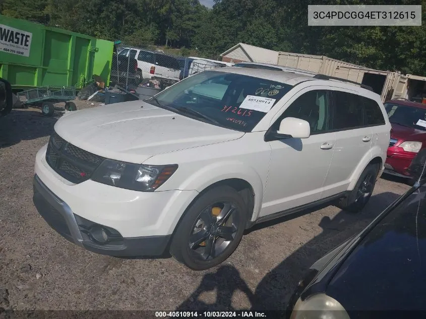 2014 Dodge Journey Crossroad VIN: 3C4PDCGG4ET312615 Lot: 40510914