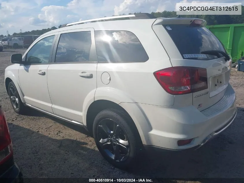 2014 Dodge Journey Crossroad VIN: 3C4PDCGG4ET312615 Lot: 40510914