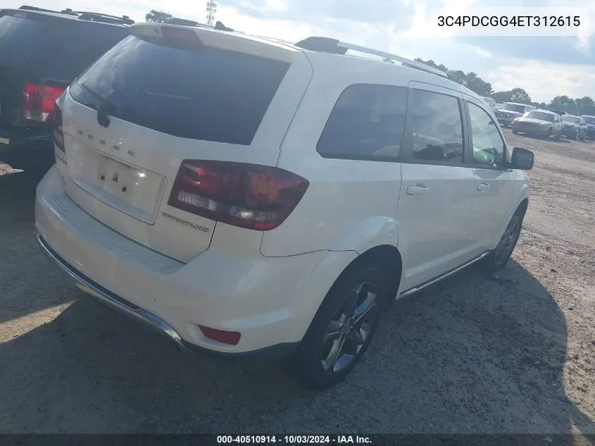 2014 Dodge Journey Crossroad VIN: 3C4PDCGG4ET312615 Lot: 40510914