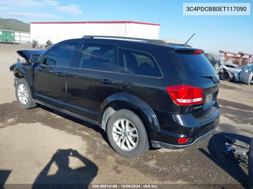 2014 Dodge Journey Sxt VIN: 3C4PDCBB0ET117090 Lot: 40514186