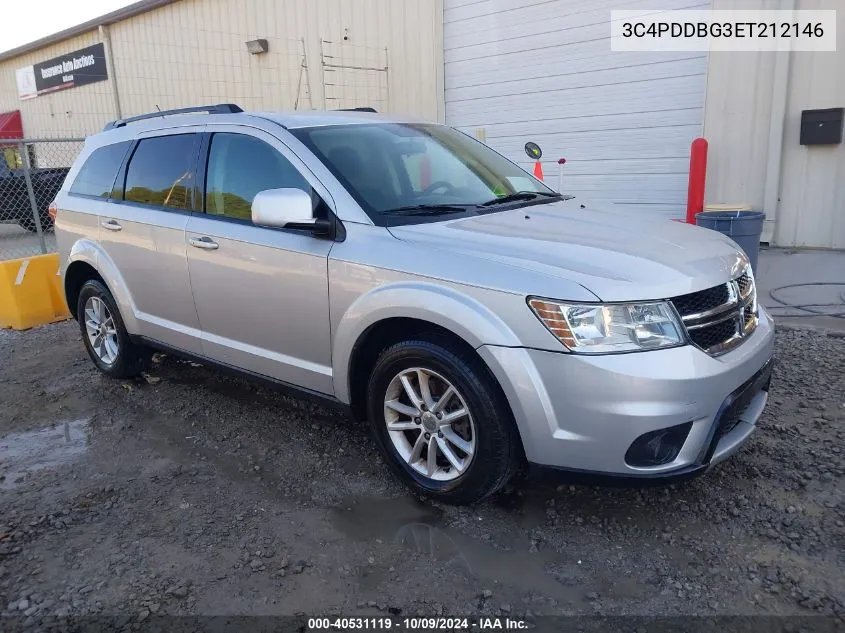 2014 Dodge Journey Sxt VIN: 3C4PDDBG3ET212146 Lot: 40531119