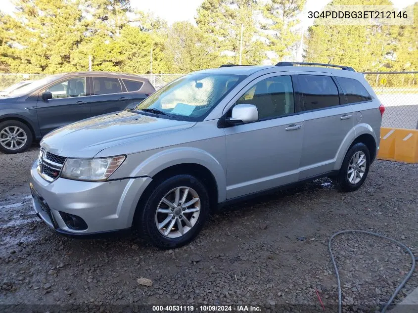 2014 Dodge Journey Sxt VIN: 3C4PDDBG3ET212146 Lot: 40531119