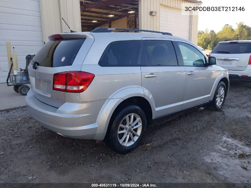 2014 Dodge Journey Sxt VIN: 3C4PDDBG3ET212146 Lot: 40531119