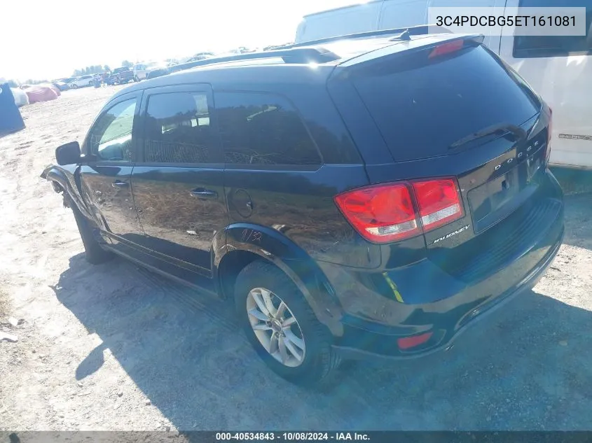 2014 Dodge Journey Sxt VIN: 3C4PDCBG5ET161081 Lot: 40534843