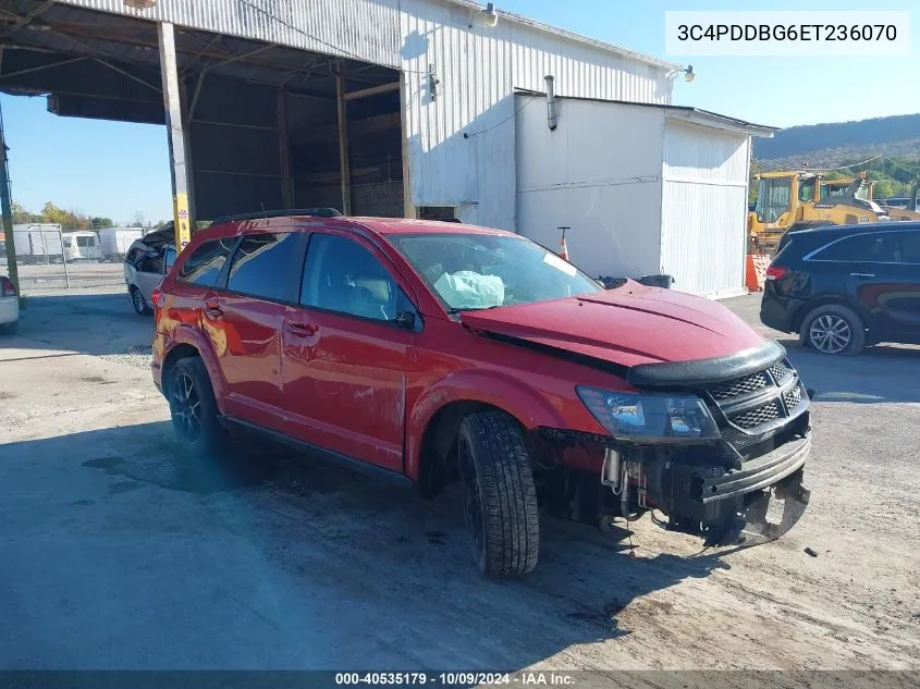 2014 Dodge Journey Sxt VIN: 3C4PDDBG6ET236070 Lot: 40535179