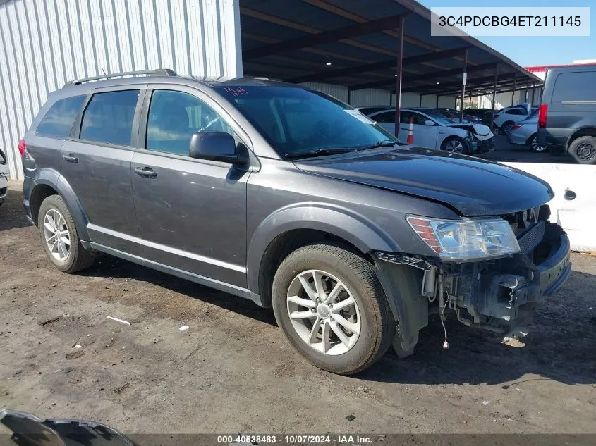 2014 Dodge Journey Sxt VIN: 3C4PDCBG4ET211145 Lot: 40538483