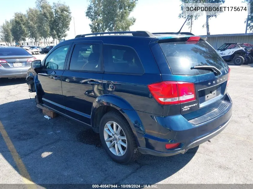 2014 Dodge Journey Sxt VIN: 3C4PDDBG6ET175674 Lot: 40547944