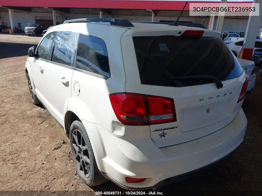 3C4PDCBG6ET236953 2014 Dodge Journey Sxt