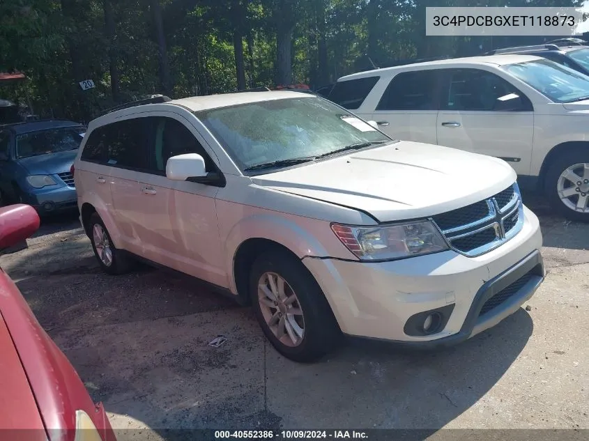 2014 Dodge Journey Sxt VIN: 3C4PDCBGXET118873 Lot: 40552386