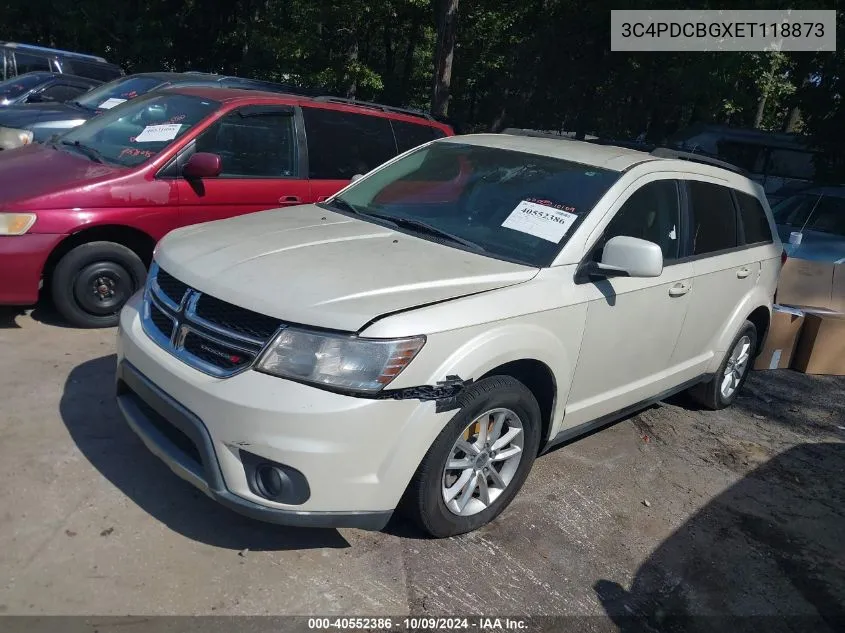 2014 Dodge Journey Sxt VIN: 3C4PDCBGXET118873 Lot: 40552386