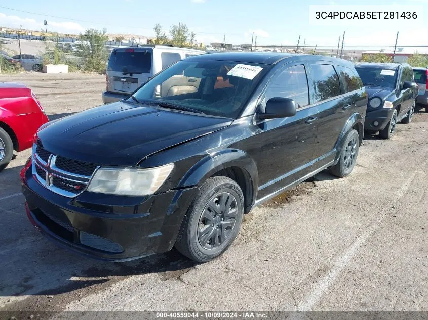 2014 Dodge Journey American Value Pkg VIN: 3C4PDCAB5ET281436 Lot: 40559044