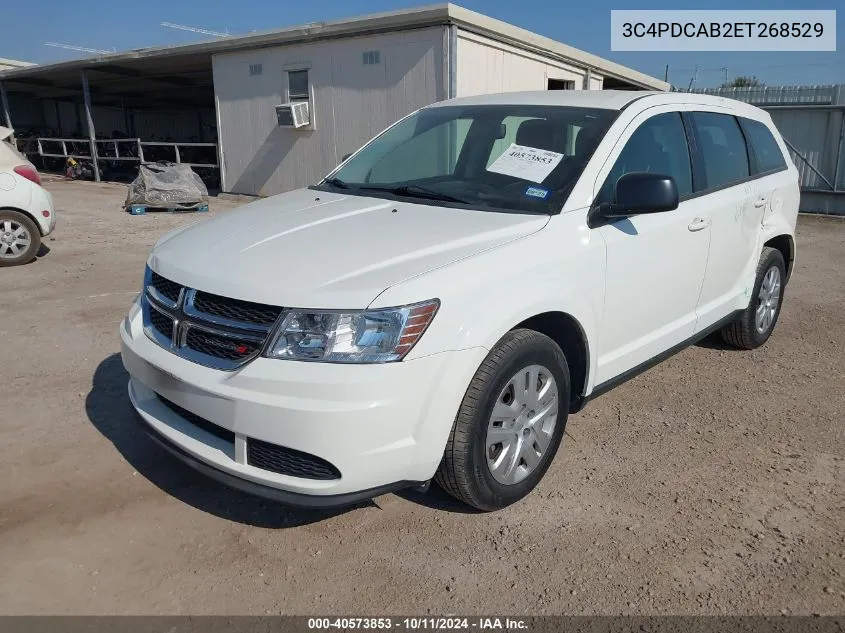 2014 Dodge Journey American Value Pkg VIN: 3C4PDCAB2ET268529 Lot: 40573853