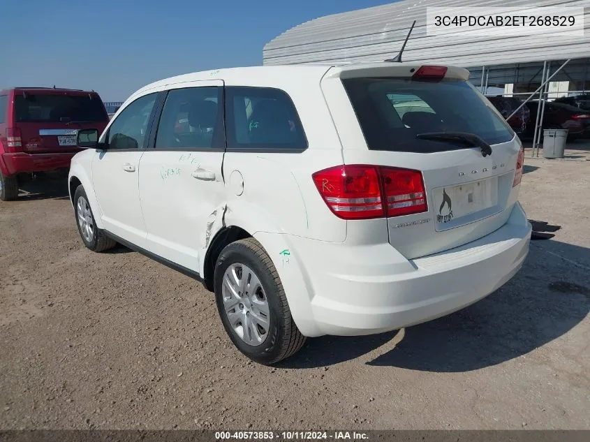 2014 Dodge Journey American Value Pkg VIN: 3C4PDCAB2ET268529 Lot: 40573853