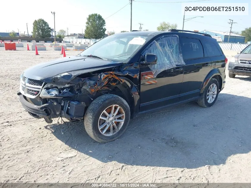 3C4PDDBG6ET251510 2014 Dodge Journey Sxt