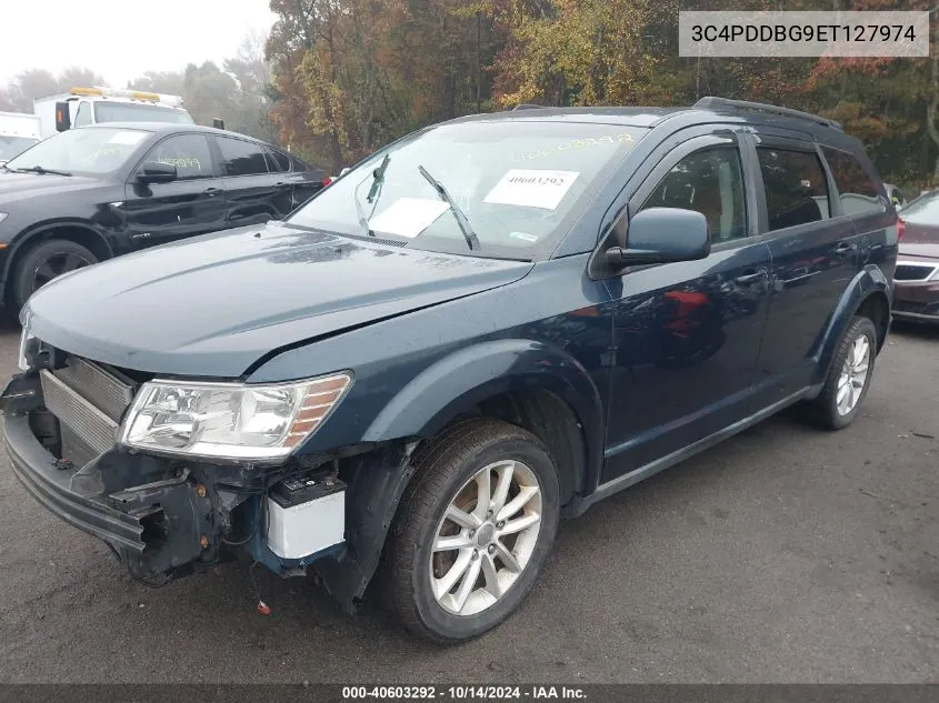 2014 Dodge Journey Sxt VIN: 3C4PDDBG9ET127974 Lot: 40603292