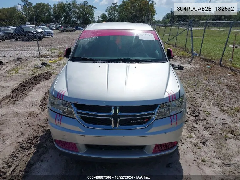 2014 Dodge Journey American Value Pkg VIN: 3C4PDCAB2ET132532 Lot: 40607306