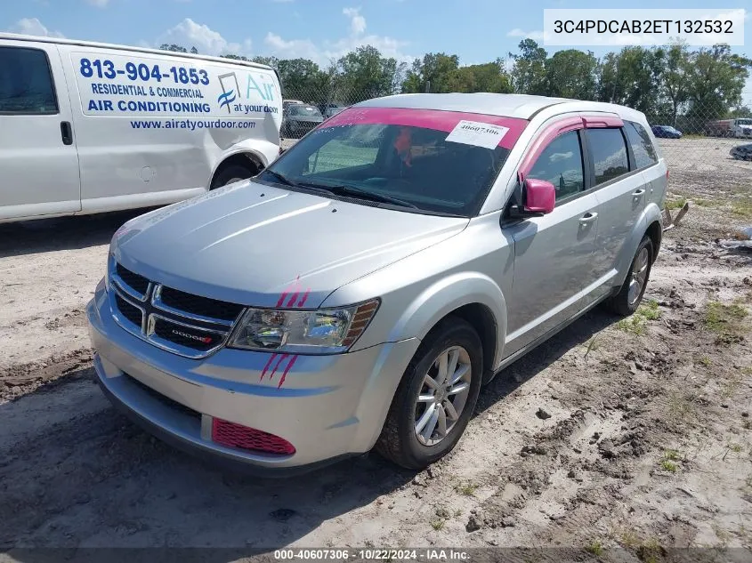 2014 Dodge Journey American Value Pkg VIN: 3C4PDCAB2ET132532 Lot: 40607306