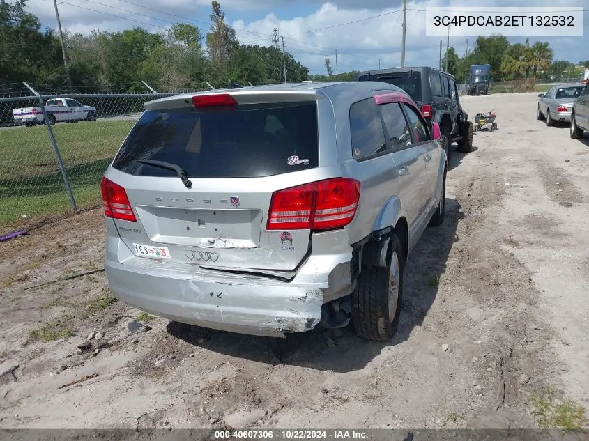 2014 Dodge Journey American Value Pkg VIN: 3C4PDCAB2ET132532 Lot: 40607306