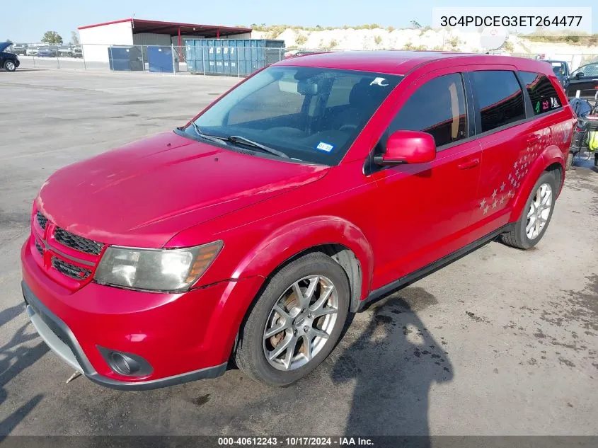 2014 Dodge Journey R/T VIN: 3C4PDCEG3ET264477 Lot: 40612243