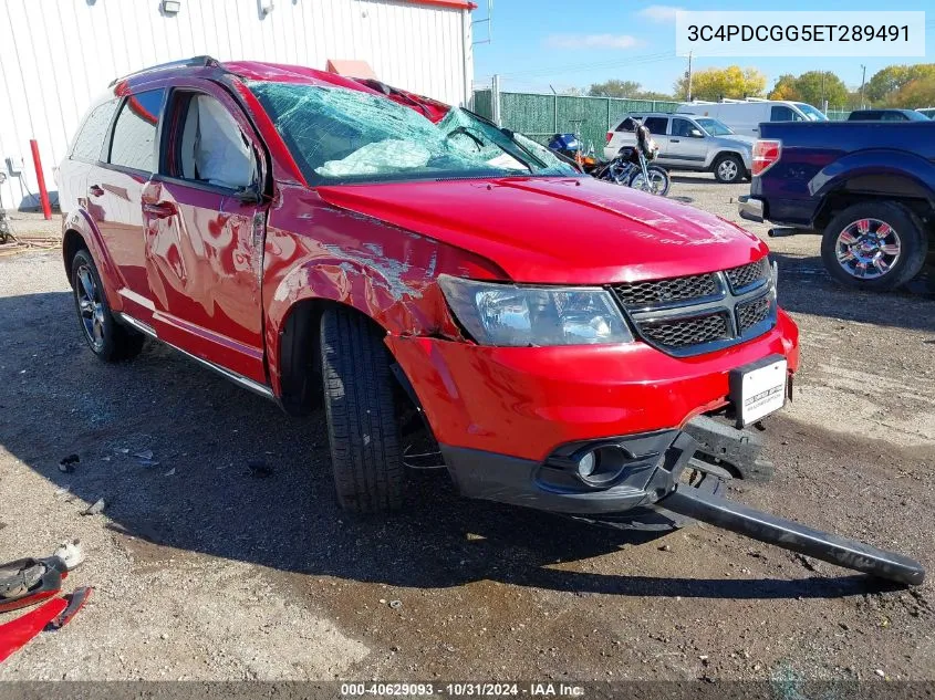 2014 Dodge Journey Crossroad VIN: 3C4PDCGG5ET289491 Lot: 40629093