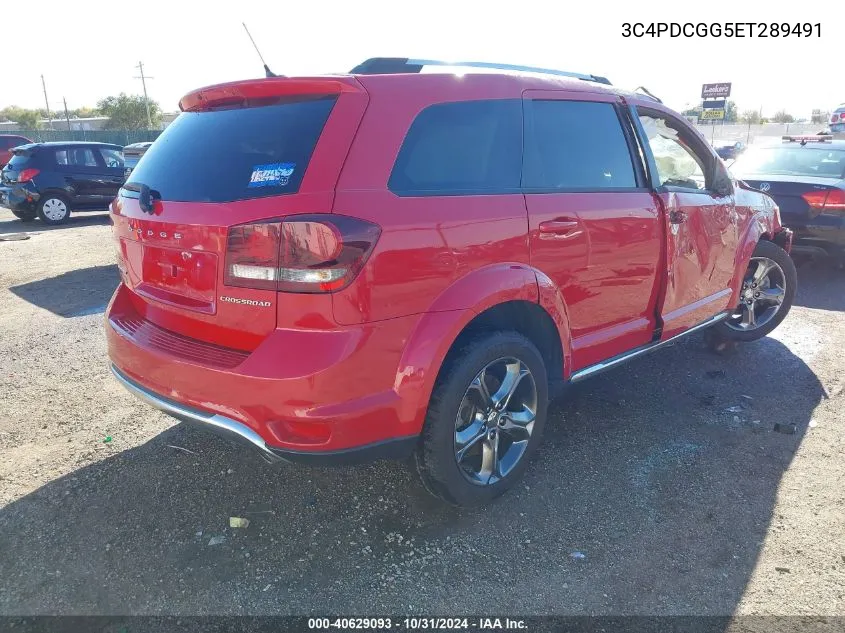 2014 Dodge Journey Crossroad VIN: 3C4PDCGG5ET289491 Lot: 40629093