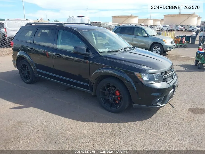 2014 Dodge Journey Sxt VIN: 3C4PDCBB9ET263570 Lot: 40637279