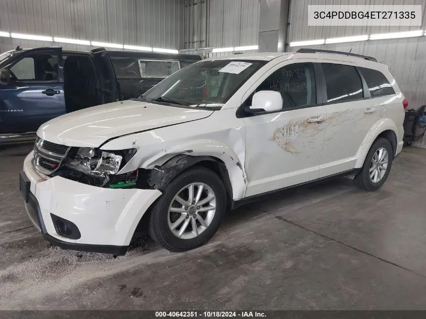 2014 Dodge Journey Sxt VIN: 3C4PDDBG4ET271335 Lot: 40642351